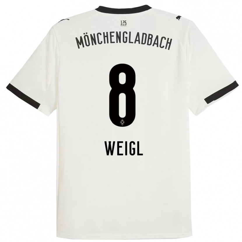 Danxen Män Julian Weigl #8 Vit Svart Hemmatröja Matchtröjor 2025/26 Tröjor T-Tröja
