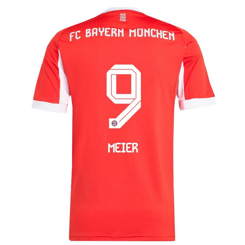 Danxen Män Richard Meier #9 Röd Vit Hemmatröja Matchtröjor 2025/26 Tröjor T-Tröja