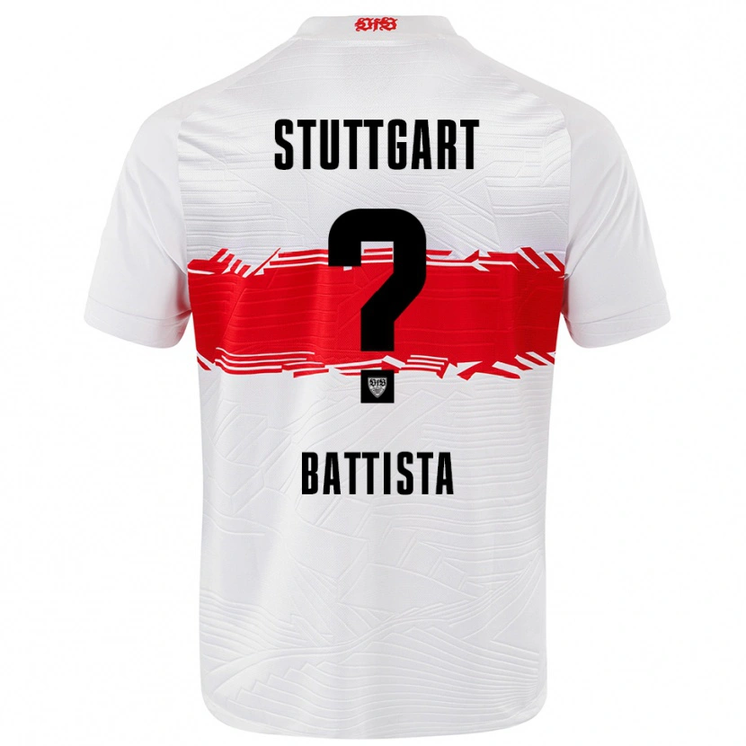 Danxen Män Luca Battista #0 Vit Röd Hemmatröja Matchtröjor 2025/26 Tröjor T-Tröja