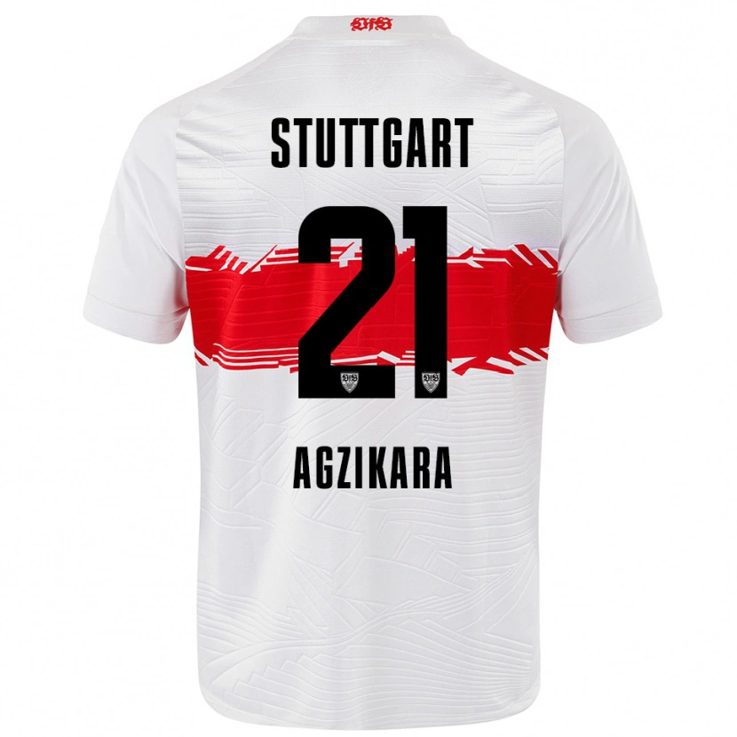 Danxen Män Emirhan Ağzıkara #21 Vit Röd Hemmatröja Matchtröjor 2025/26 Tröjor T-Tröja
