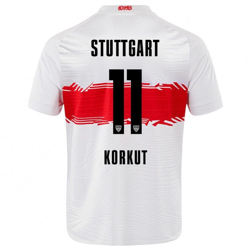 Danxen Män Efe Korkut #11 Vit Röd Hemmatröja Matchtröjor 2025/26 Tröjor T-Tröja