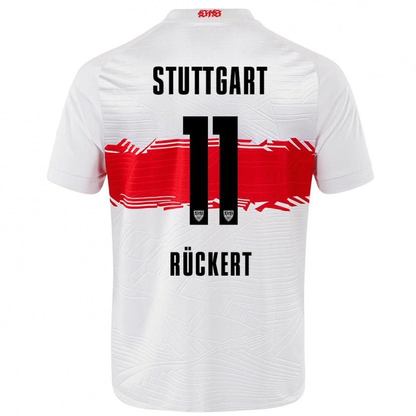 Danxen Män Rosa Rückert #11 Vit Röd Hemmatröja Matchtröjor 2025/26 Tröjor T-Tröja
