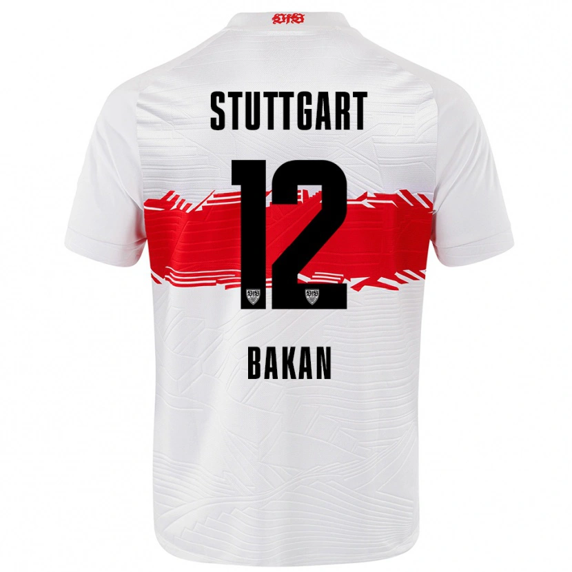 Danxen Män Eren Bakan #12 Vit Röd Hemmatröja Matchtröjor 2025/26 Tröjor T-Tröja