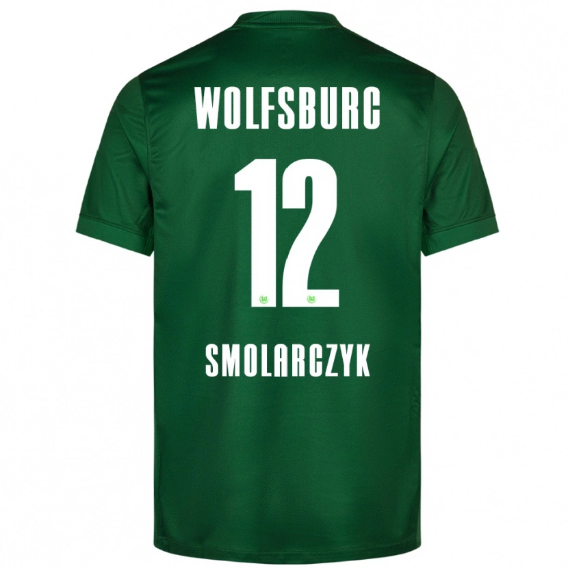 Danxen Män Nelly Smolarczyk #12 Grön Vit Hemmatröja Matchtröjor 2025/26 Tröjor T-Tröja