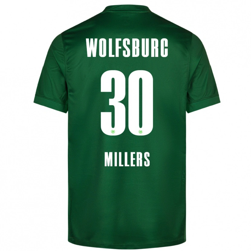 Danxen Män Kristers Millers #30 Grön Vit Hemmatröja Matchtröjor 2025/26 Tröjor T-Tröja