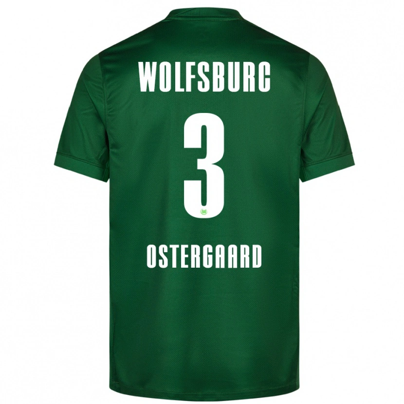 Danxen Män Christian Östergaard #3 Grön Vit Hemmatröja Matchtröjor 2025/26 Tröjor T-Tröja