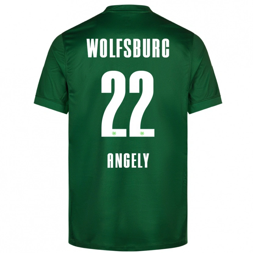 Danxen Män Mathys Angély #22 Grön Vit Hemmatröja Matchtröjor 2025/26 Tröjor T-Tröja