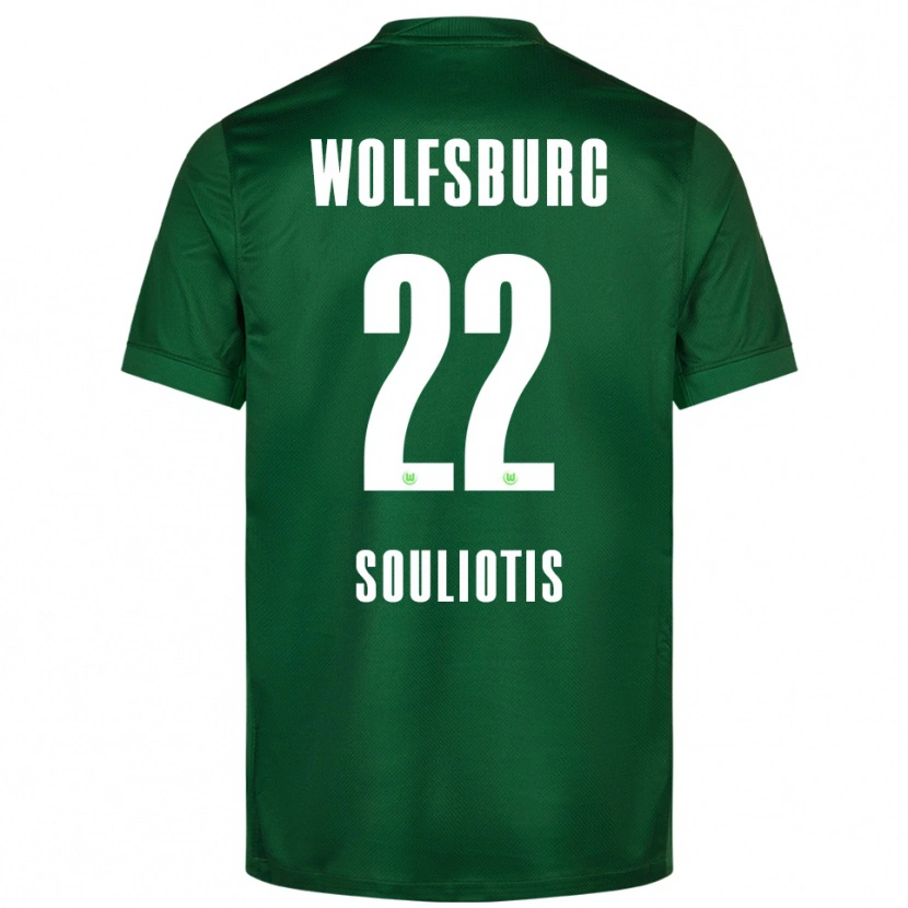 Danxen Män Spyridon Souliotis #22 Grön Vit Hemmatröja Matchtröjor 2025/26 Tröjor T-Tröja