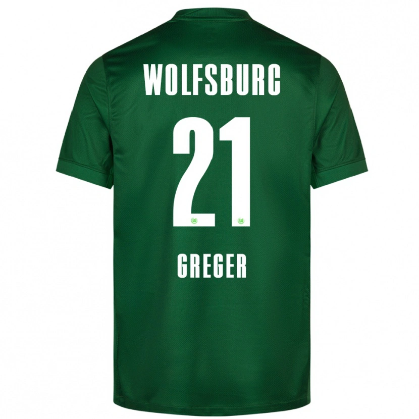 Danxen Män Max Greger #21 Grön Vit Hemmatröja Matchtröjor 2025/26 Tröjor T-Tröja