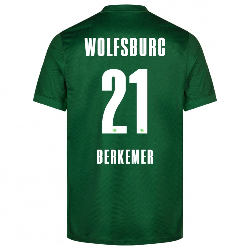 Danxen Män Melvin Berkemer #21 Grön Vit Hemmatröja Matchtröjor 2025/26 Tröjor T-Tröja