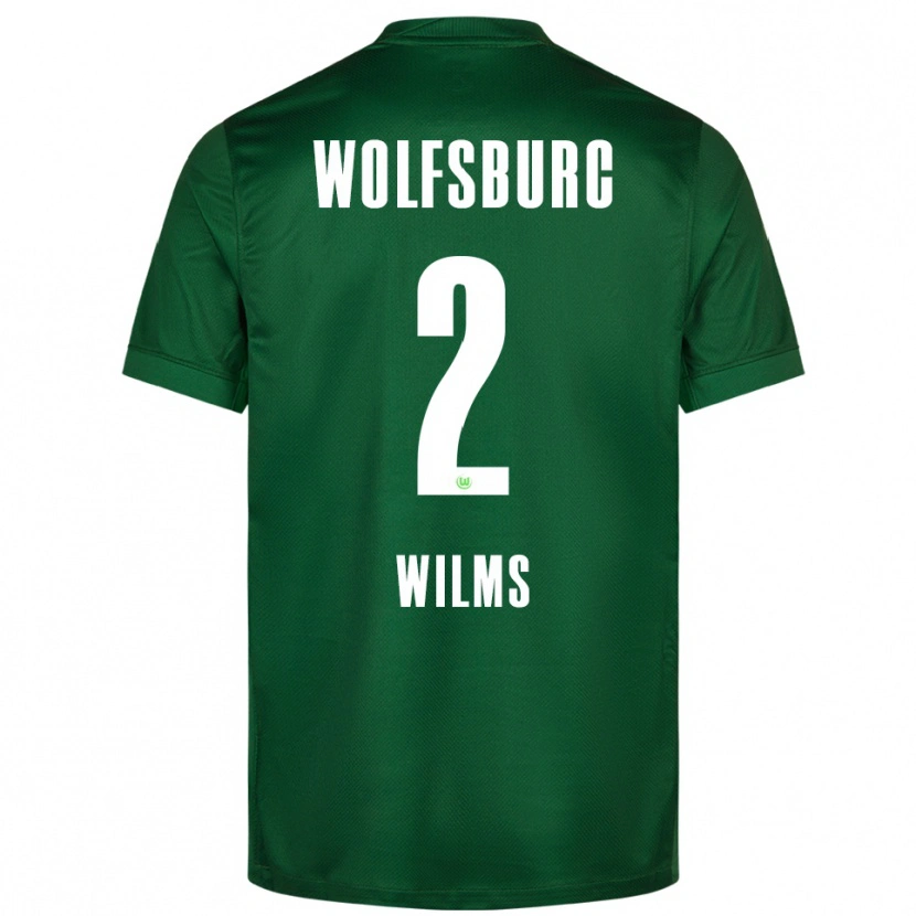 Danxen Män Lynn Wilms #2 Grön Vit Hemmatröja Matchtröjor 2025/26 Tröjor T-Tröja