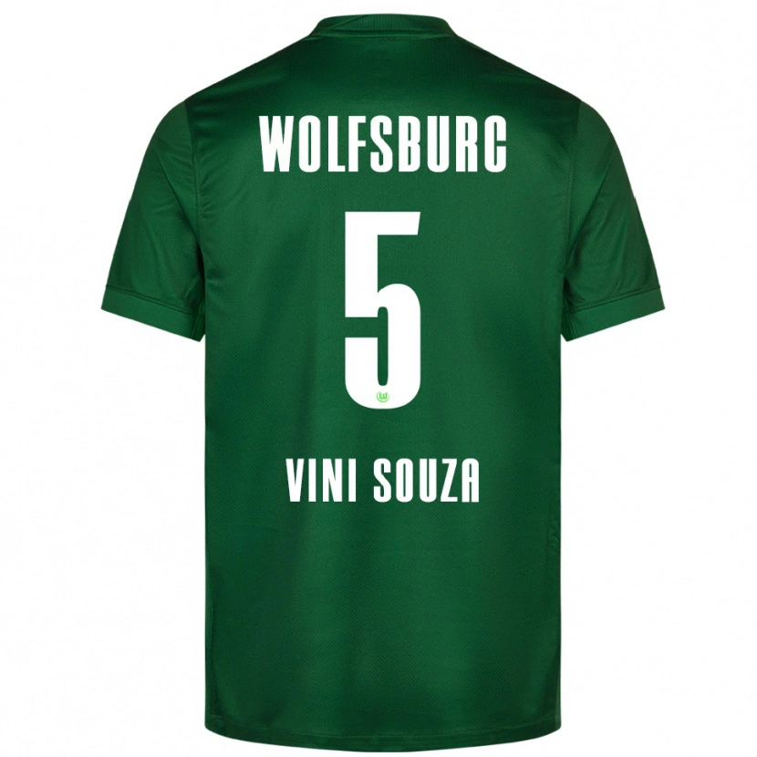 Danxen Män Vini Souza #5 Grön Vit Hemmatröja Matchtröjor 2025/26 Tröjor T-Tröja