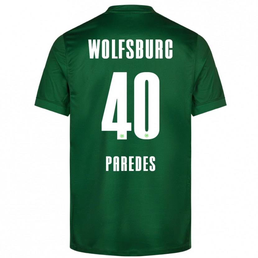 Danxen Män Kevin Paredes #40 Grön Vit Hemmatröja Matchtröjor 2025/26 Tröjor T-Tröja