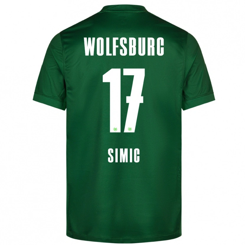 Danxen Män Karlo Simic #17 Grön Vit Hemmatröja Matchtröjor 2025/26 Tröjor T-Tröja
