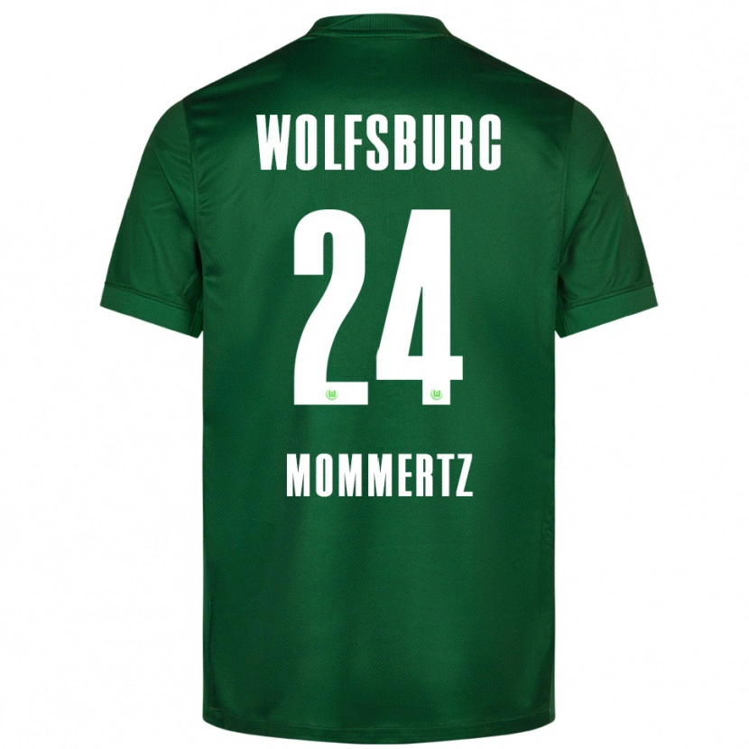 Danxen Män Benjamin Mommertz #24 Grön Vit Hemmatröja Matchtröjor 2025/26 Tröjor T-Tröja