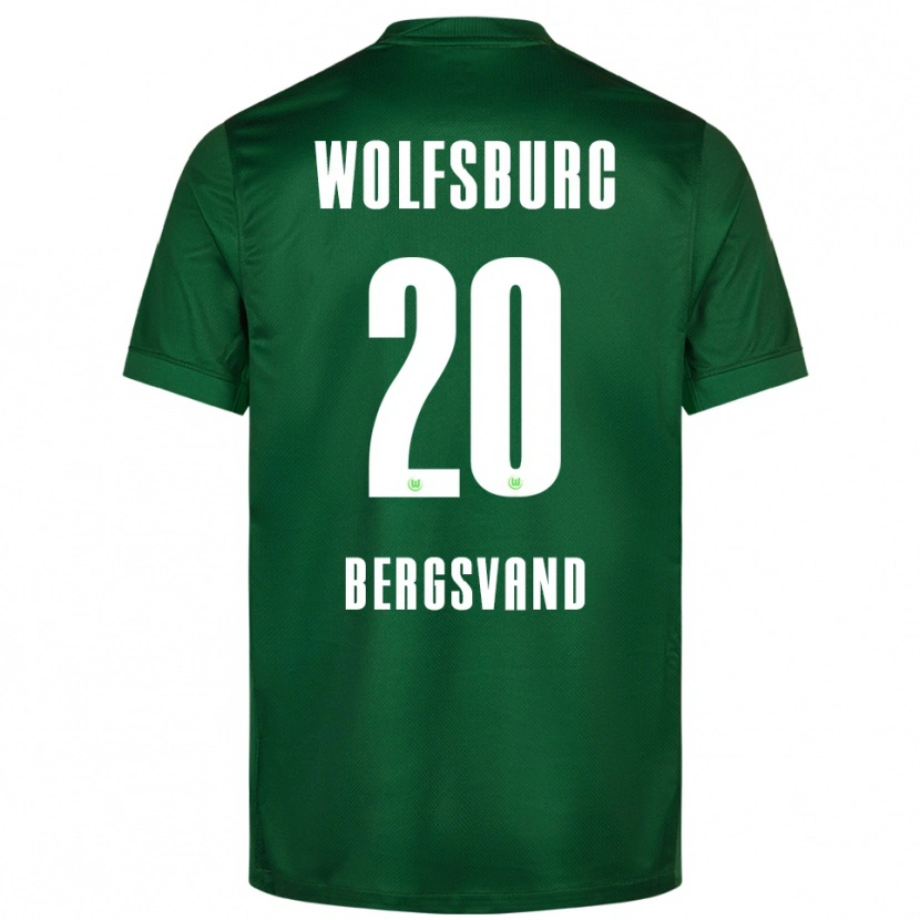 Danxen Män Guro Bergsvand #20 Grön Vit Hemmatröja Matchtröjor 2025/26 Tröjor T-Tröja