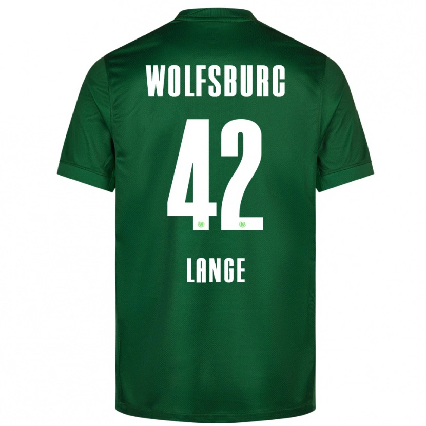 Danxen Män Felix Lange #42 Grön Vit Hemmatröja Matchtröjor 2025/26 Tröjor T-Tröja