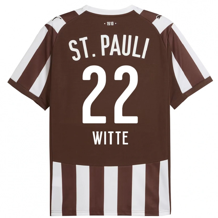 Danxen Män Melvin Witte #22 Kaffe Vit Hemmatröja Matchtröjor 2025/26 Tröjor T-Tröja