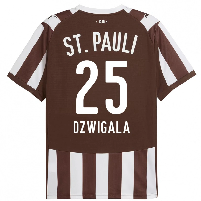 Danxen Män Adam Dzwigala #25 Kaffe Vit Hemmatröja Matchtröjor 2025/26 Tröjor T-Tröja