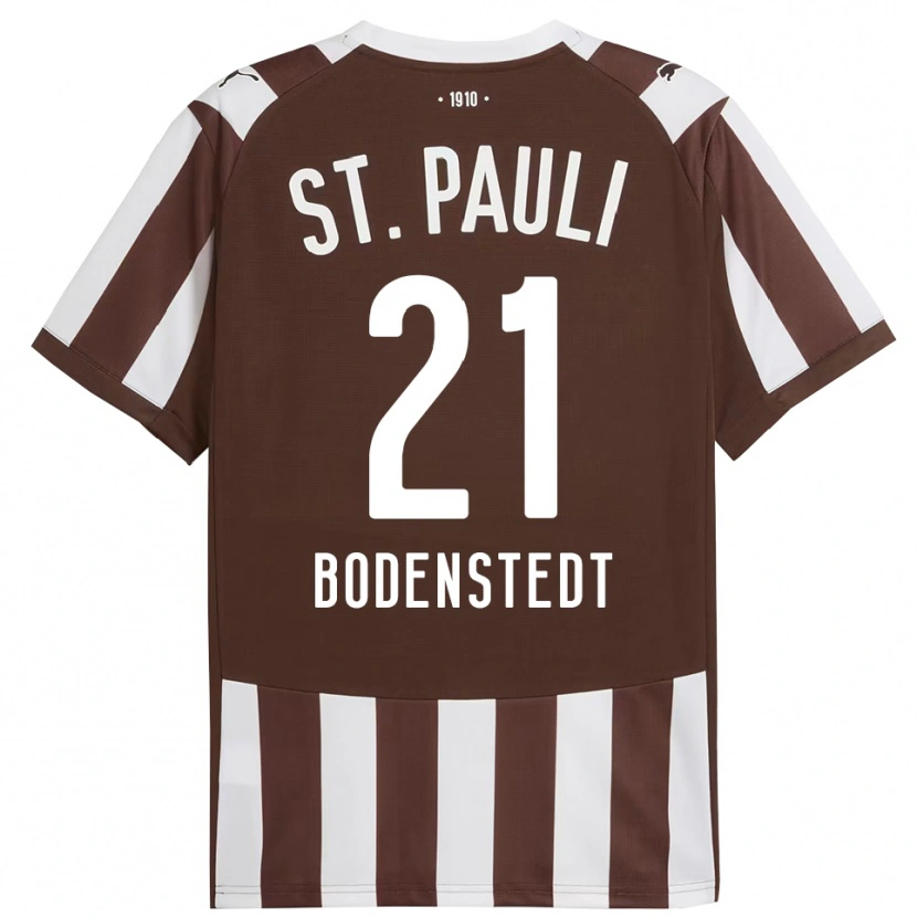 Danxen Män Paula Bodenstedt #21 Kaffe Vit Hemmatröja Matchtröjor 2025/26 Tröjor T-Tröja