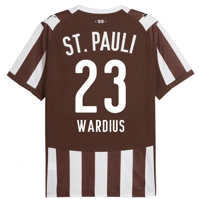 Danxen Män Jack Wardius #23 Kaffe Vit Hemmatröja Matchtröjor 2025/26 Tröjor T-Tröja
