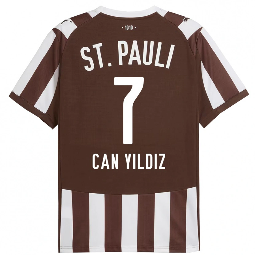 Danxen Män Emre Can Yildiz #7 Kaffe Vit Hemmatröja Matchtröjor 2025/26 Tröjor T-Tröja