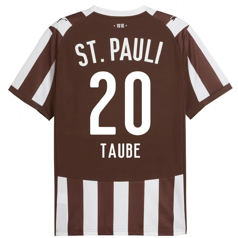 Danxen Män Linnea Taube #20 Kaffe Vit Hemmatröja Matchtröjor 2025/26 Tröjor T-Tröja