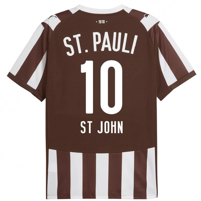Danxen Män Rawley St. John #10 Kaffe Vit Hemmatröja Matchtröjor 2025/26 Tröjor T-Tröja