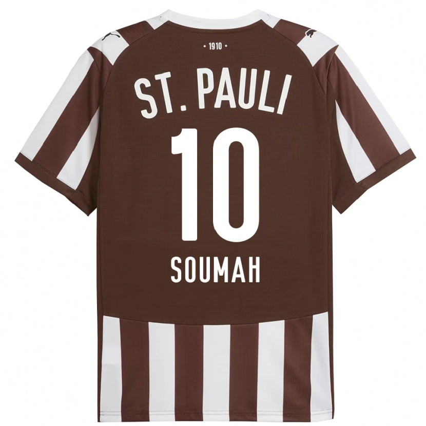 Danxen Män Bouba Soumah #10 Kaffe Vit Hemmatröja Matchtröjor 2025/26 Tröjor T-Tröja