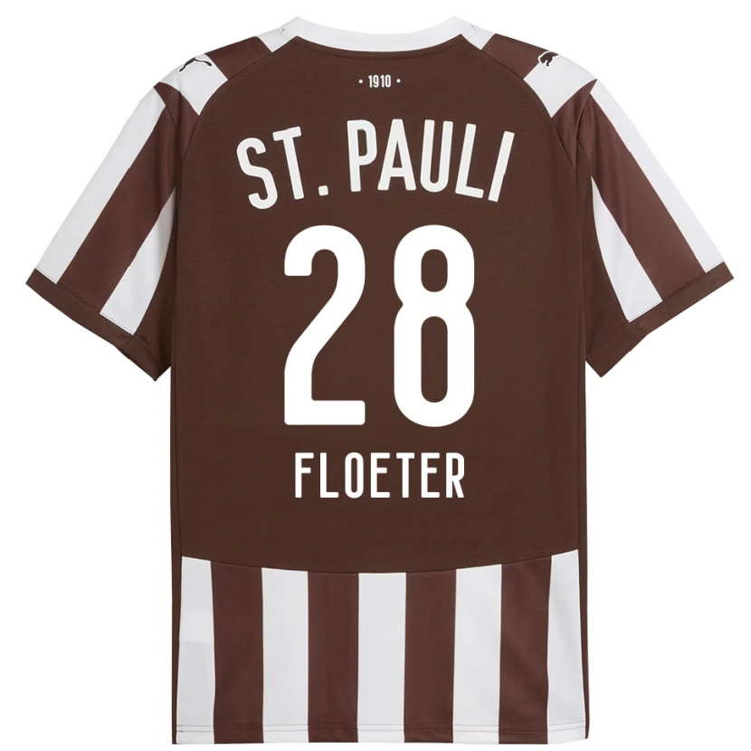 Danxen Män Joline Floeter #28 Kaffe Vit Hemmatröja Matchtröjor 2025/26 Tröjor T-Tröja