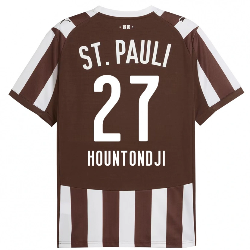 Danxen Män Andréas Hountondji #27 Kaffe Vit Hemmatröja Matchtröjor 2025/26 Tröjor T-Tröja