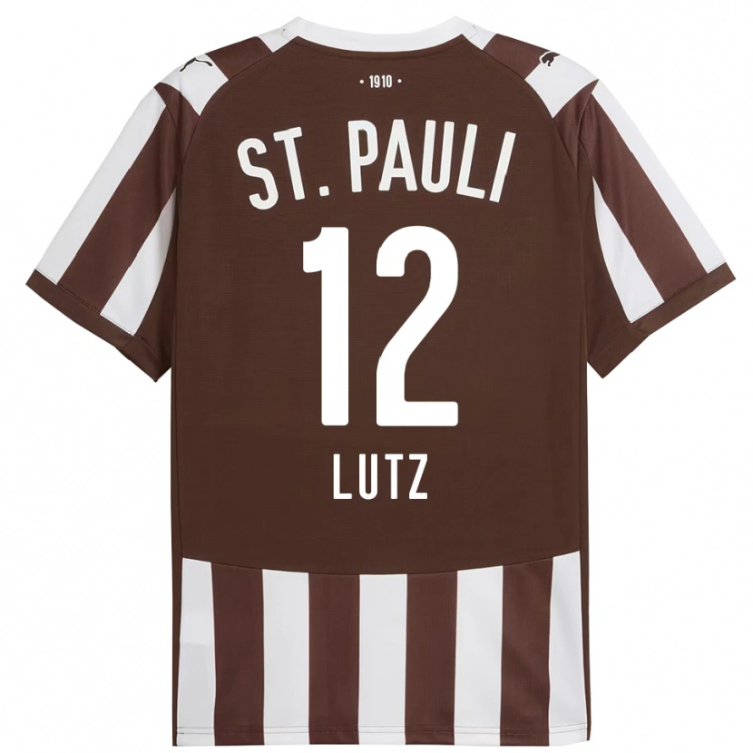 Danxen Män Josefin Lutz #12 Kaffe Vit Hemmatröja Matchtröjor 2025/26 Tröjor T-Tröja
