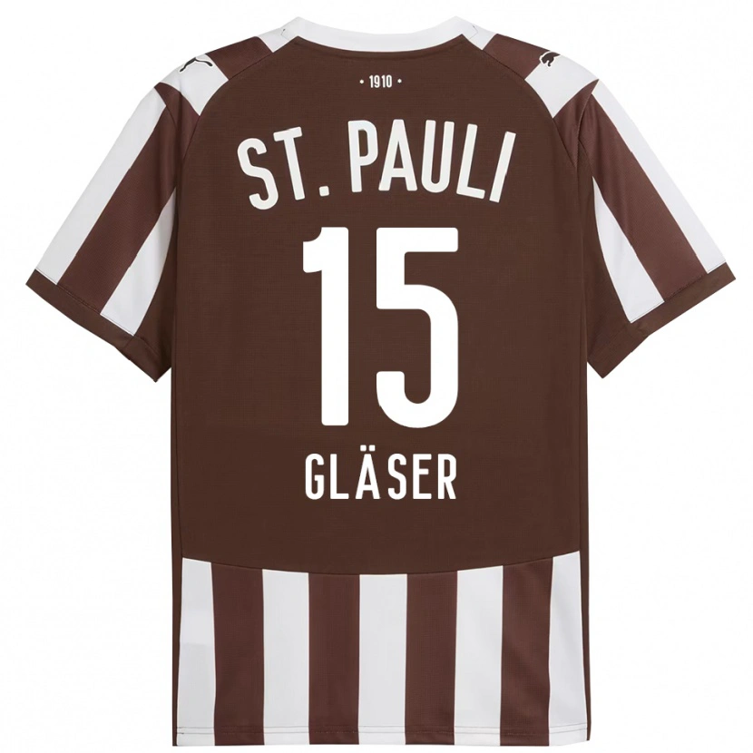 Danxen Män Julian Gläser #15 Kaffe Vit Hemmatröja Matchtröjor 2025/26 Tröjor T-Tröja