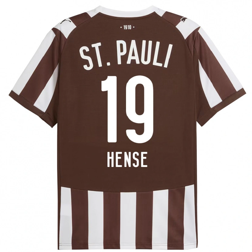 Danxen Män Toralf Hense #19 Kaffe Vit Hemmatröja Matchtröjor 2025/26 Tröjor T-Tröja