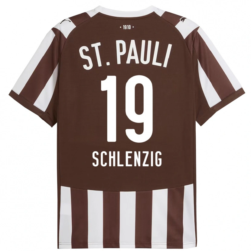 Danxen Män Lilius Schlenzig #19 Kaffe Vit Hemmatröja Matchtröjor 2025/26 Tröjor T-Tröja