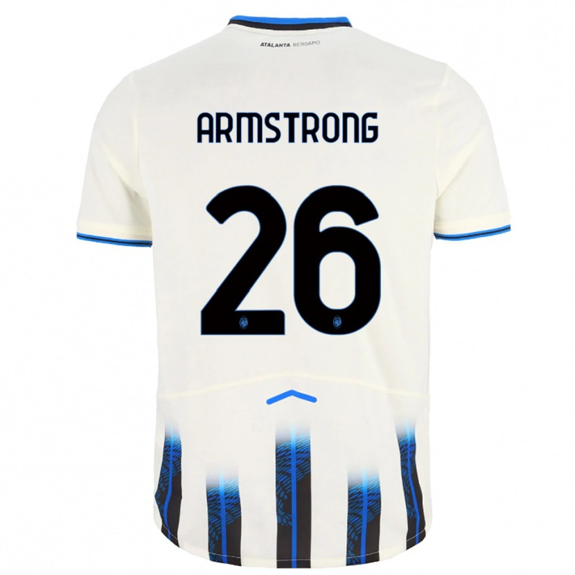 Danxen Män Daniel Armstrong #26 Vit Blå Bortatröja Matchtröjor 2025/26 Tröjor T-Tröja