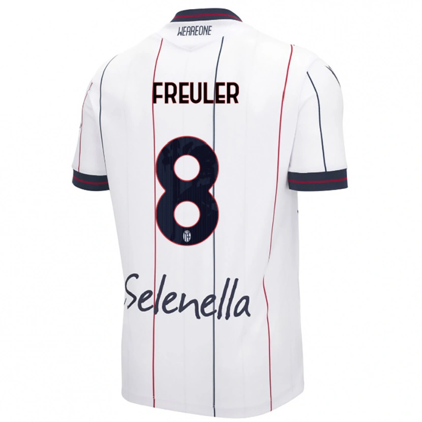 Danxen Män Remo Freuler #8 Vit Kungsblå Bortatröja Matchtröjor 2025/26 Tröjor T-Tröja