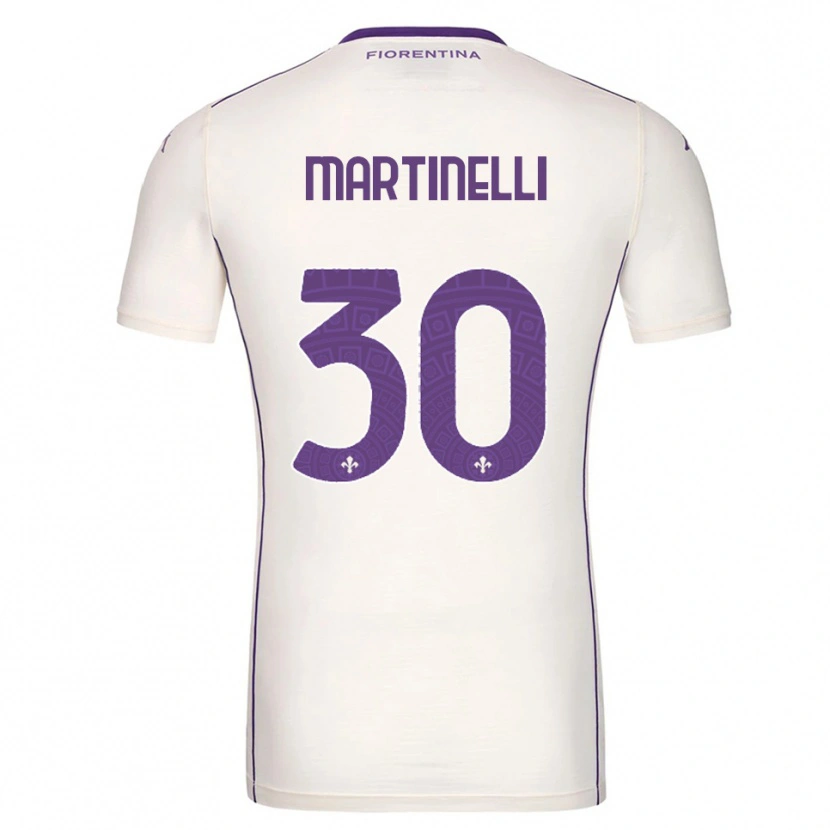 Danxen Män Tommaso Martinelli #30 Vit Lila Röd Bortatröja Matchtröjor 2025/26 Tröjor T-Tröja