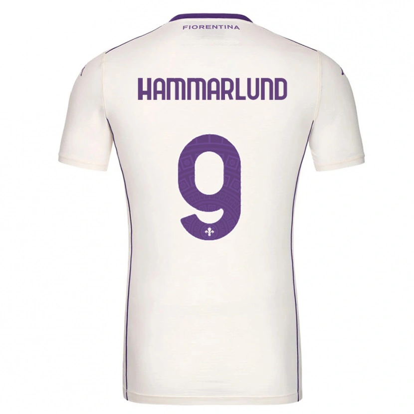 Danxen Män Pauline Hammarlund #9 Vit Lila Röd Bortatröja Matchtröjor 2025/26 Tröjor T-Tröja