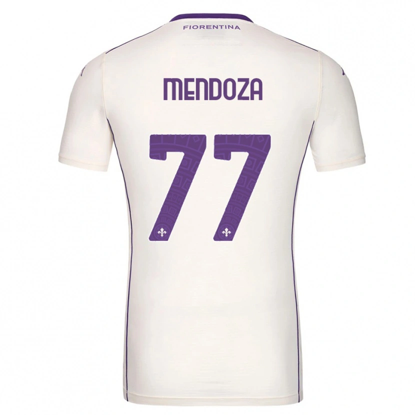 Danxen Män William Mendoza #77 Vit Lila Röd Bortatröja Matchtröjor 2025/26 Tröjor T-Tröja