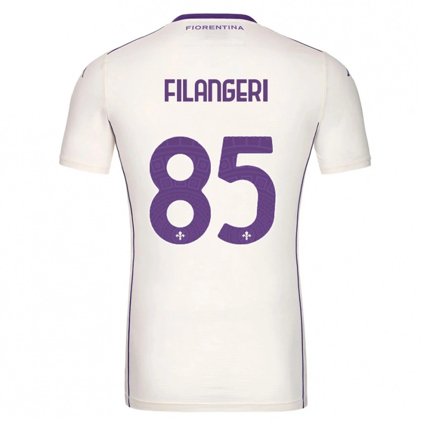 Danxen Män Maria Luisa Filangeri #85 Vit Lila Röd Bortatröja Matchtröjor 2025/26 Tröjor T-Tröja