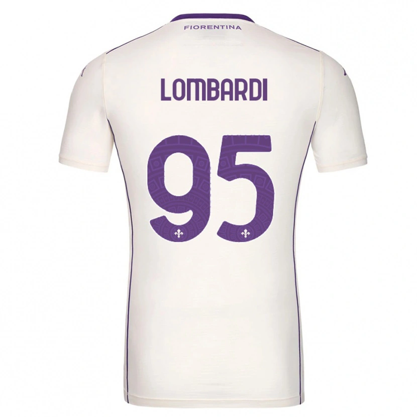 Danxen Män Emma Lombardi #95 Vit Lila Röd Bortatröja Matchtröjor 2025/26 Tröjor T-Tröja