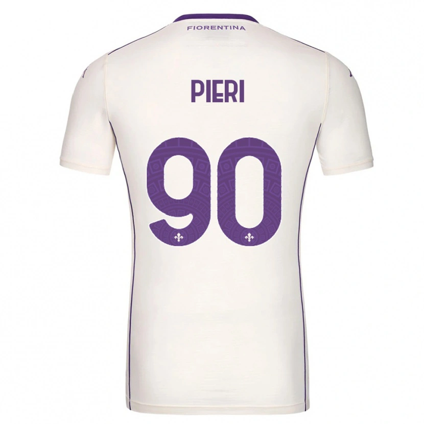 Danxen Män Arianna Pieri #90 Vit Lila Röd Bortatröja Matchtröjor 2025/26 Tröjor T-Tröja