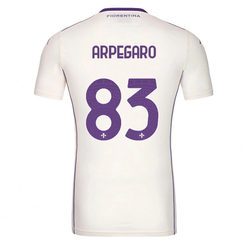 Danxen Män Sofia Arpegaro #83 Vit Lila Röd Bortatröja Matchtröjor 2025/26 Tröjor T-Tröja