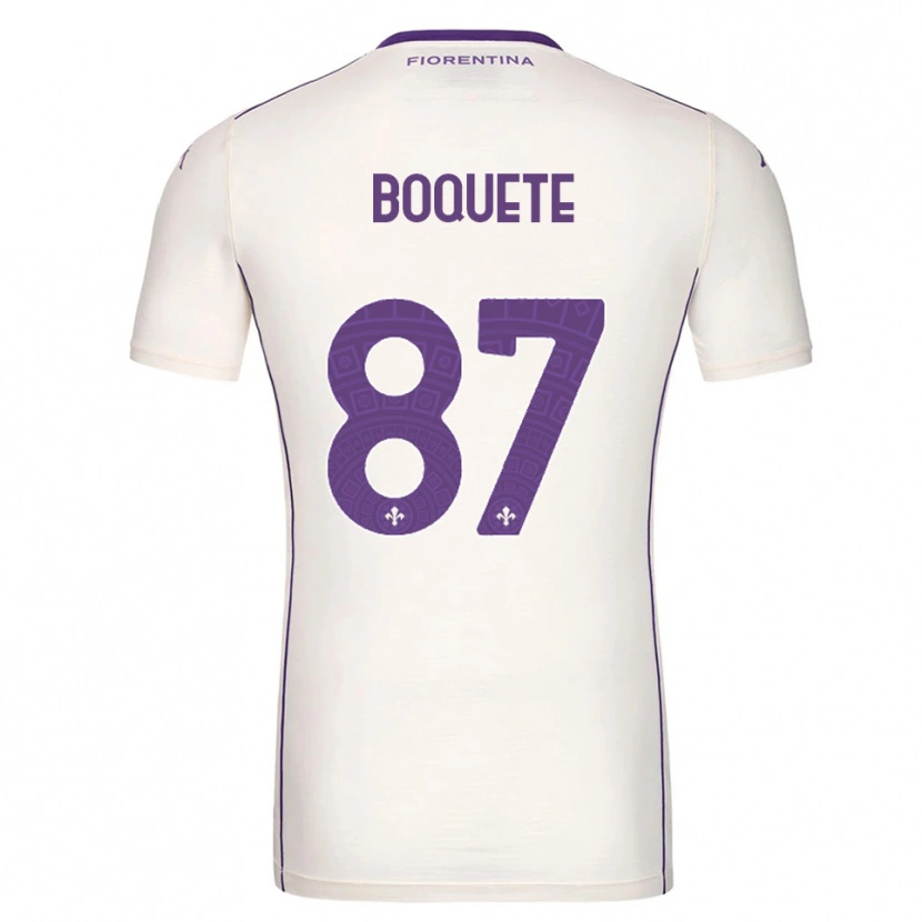 Danxen Män Verónica Boquete #87 Vit Lila Röd Bortatröja Matchtröjor 2025/26 Tröjor T-Tröja