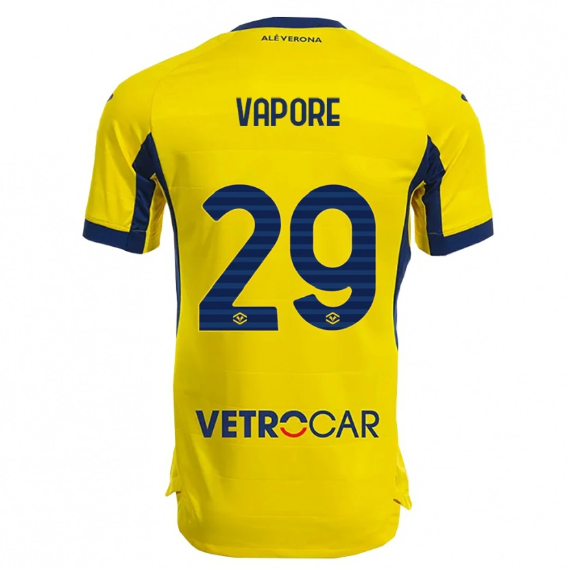 Danxen Män Angelo Vapore #29 Gul Marinblå Bortatröja Matchtröjor 2025/26 Tröjor T-Tröja