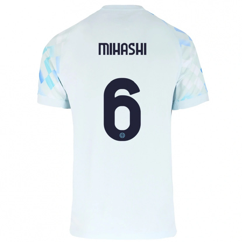 Danxen Män Mana Mihashi #6 Vit Blå Bortatröja Matchtröjor 2025/26 Tröjor T-Tröja