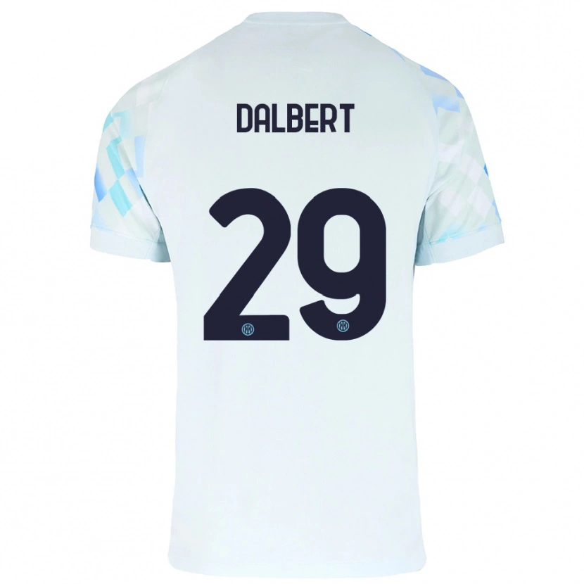 Danxen Män Dalbert #29 Vit Blå Bortatröja Matchtröjor 2025/26 Tröjor T-Tröja