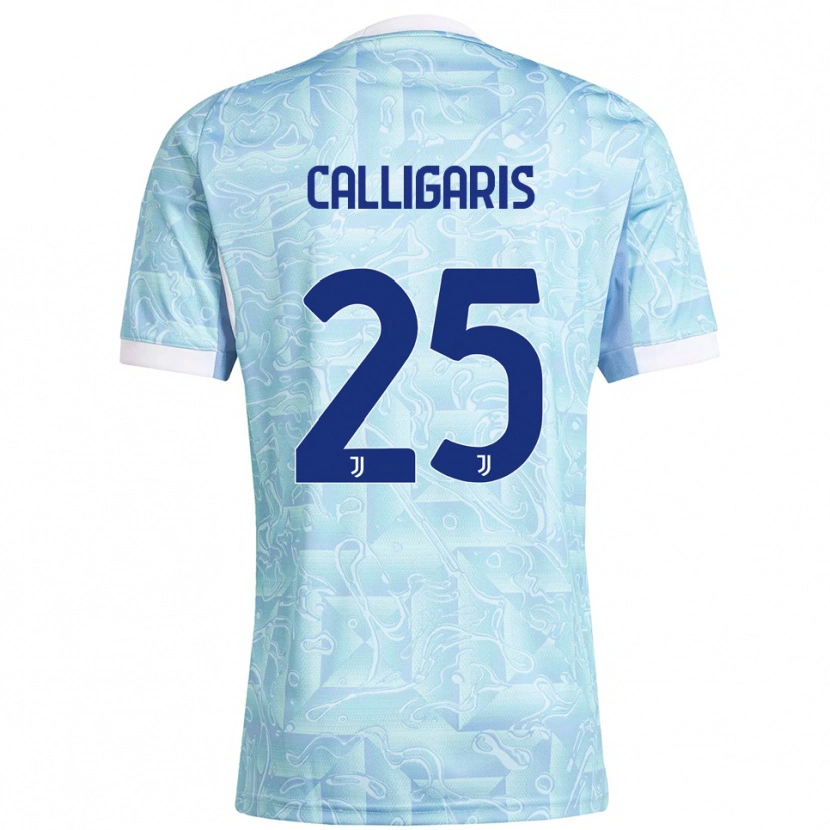 Danxen Män Viola Calligaris #25 Himmelsblå Gul Bortatröja Matchtröjor 2025/26 Tröjor T-Tröja