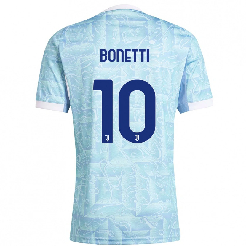 Danxen Män Andrea Bonetti #10 Himmelsblå Gul Bortatröja Matchtröjor 2025/26 Tröjor T-Tröja
